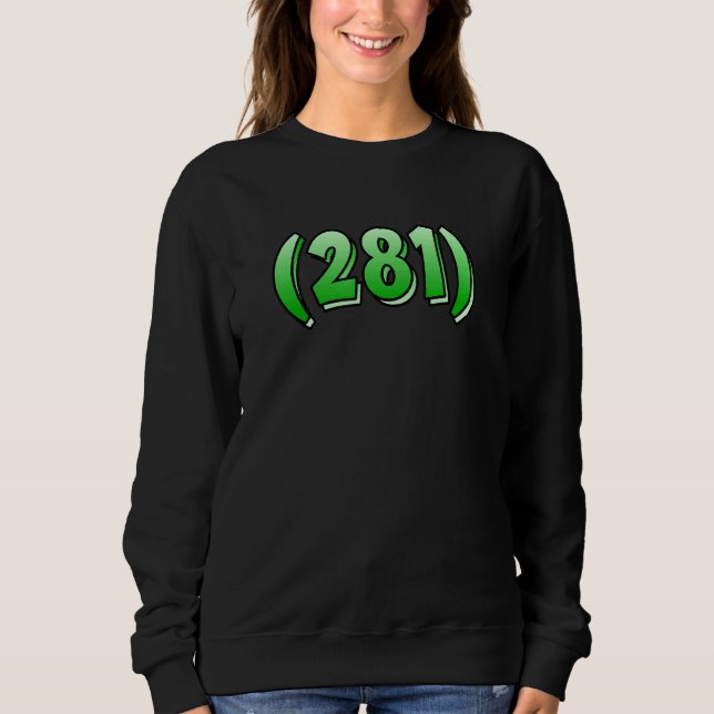 Moletom Texas 281 Area Code Houston Pasadena Pearland Leag (Frente)