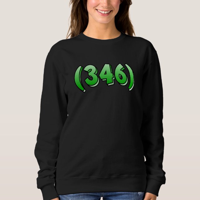 Moletom Texas 346 Area Code Houston Pasadena Pearland Leag (Frente)