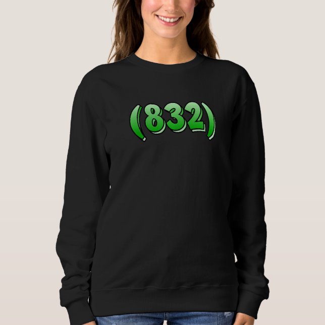 Moletom Texas 832 Area Code Houston Pasadena Pearland Leag (Frente)