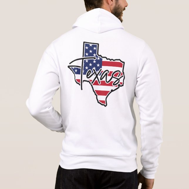 Moletom Texas de nome personalizado (Verso)