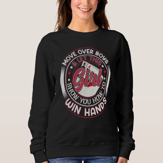 Moletom Texas Holdem Poker Quote for a Poker girl (Frente)