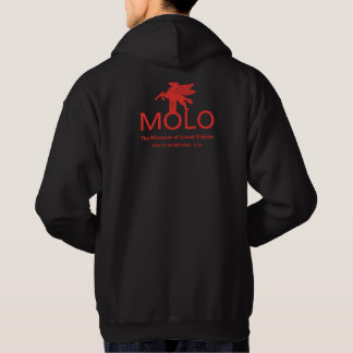 Moletom texto da lapela MOLO e cavalo atrás