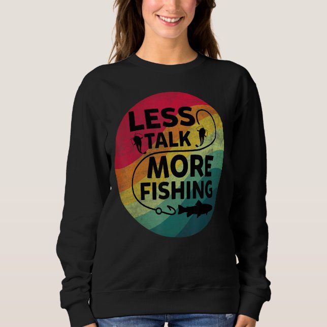 Moletom Texto de Pesca Menos Fala Mais Pesca (Frente)