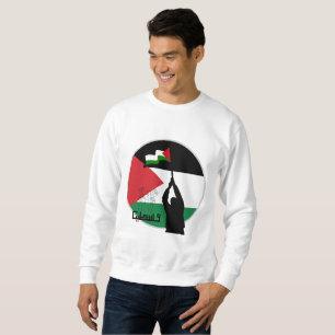 Moletom Texto em árabe da Palestina livre