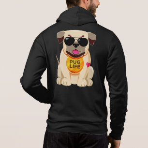 Moletom Texto / nome personalizado do Pug Life