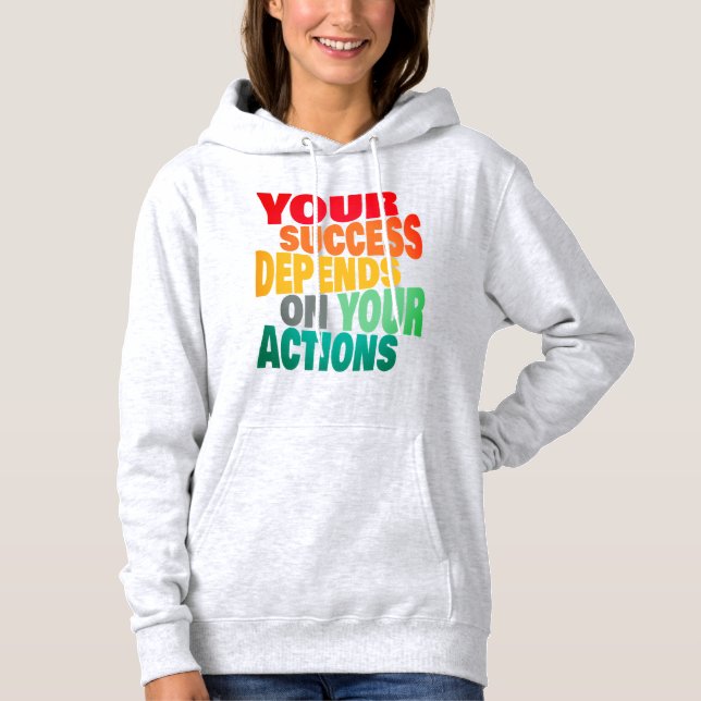 Moletom Texto Perfeito - Cotações Motivativas Hoodie (Frente)