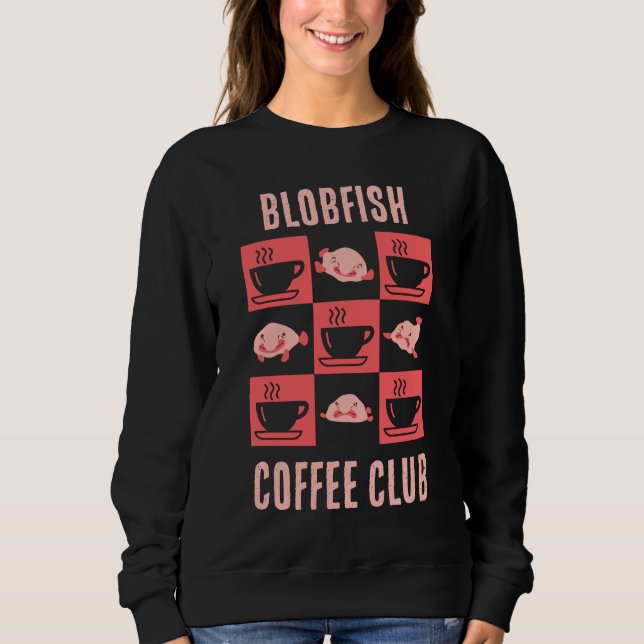 Moletom Texto Personalizado do CLUBE DE CAFÉ BLOBFISH (Frente)