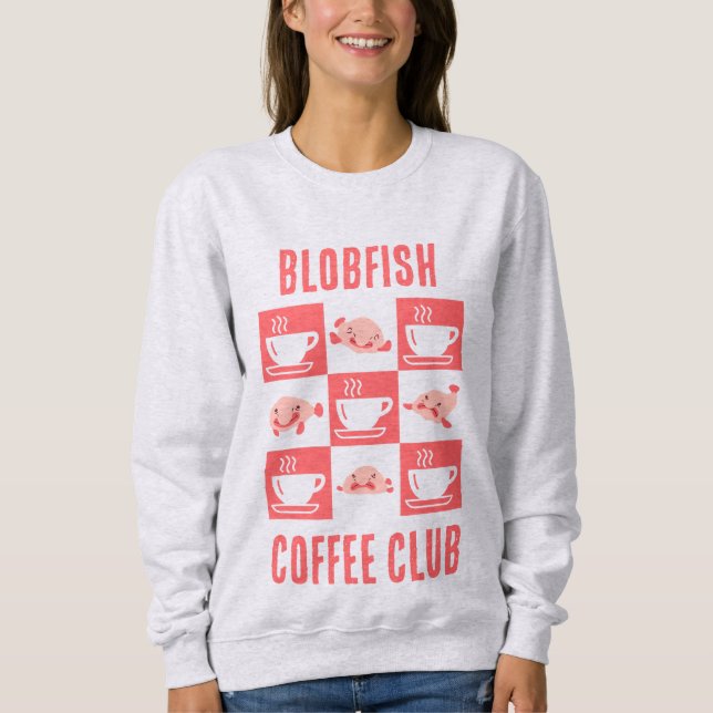 Moletom Texto Personalizado do CLUBE DE CAFÉ BLOBFISH (Frente)