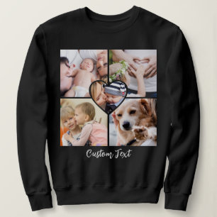 Moletom Texto Personalizado Moderno com Colagem de Fotos e