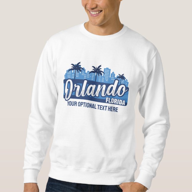 Moletom Texto Personalizado Orlando Flórida (Frente)