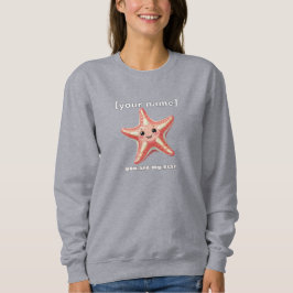 Moletom Texto Personalizado ou Nome Starfish Design