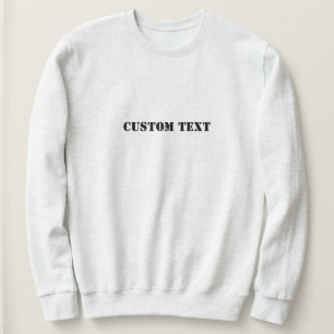 Moletom Texto Personalizado   presentes personalizados   H