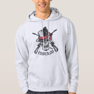 Moletom Texto personalizado Roupa de crânio e armas