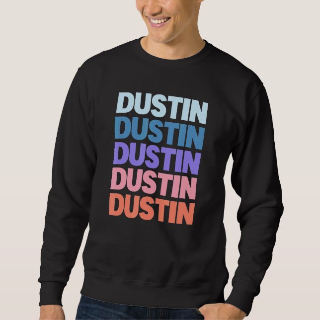 Moletom Texto Repetido Moderno Dustin (Frente)