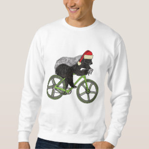 Moletom Texugo-mel Festivo Andar de Bicicleta Ciclista Mau