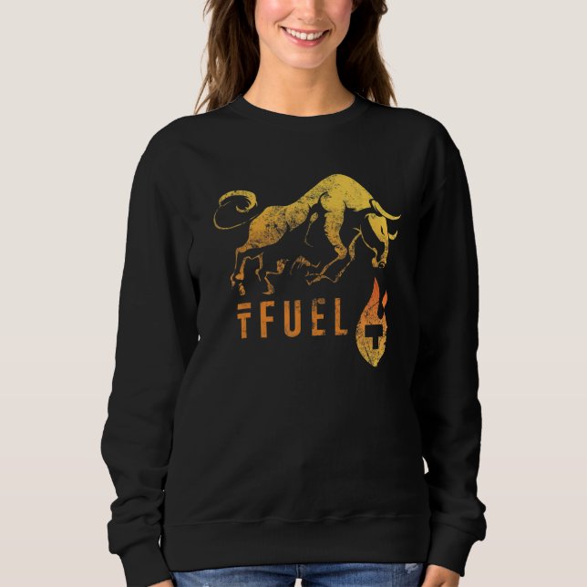 Moletom TFUEL aquecendo o BULLRUN! Theta Fuel Crypto Bl (Frente)