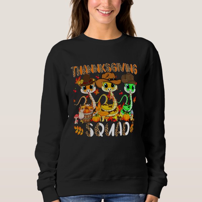 Moletom Thanksgiving Squad Leopard Three Fall Snakes Weari (Frente)