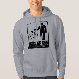 Moletom ThankYou para não desarrumar a camisola encapuçado