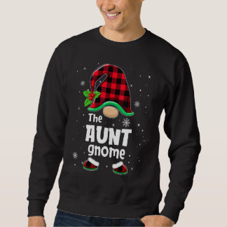 Moletom The Aunt Gnome Buffalo Plaid Christmas Matching Fa