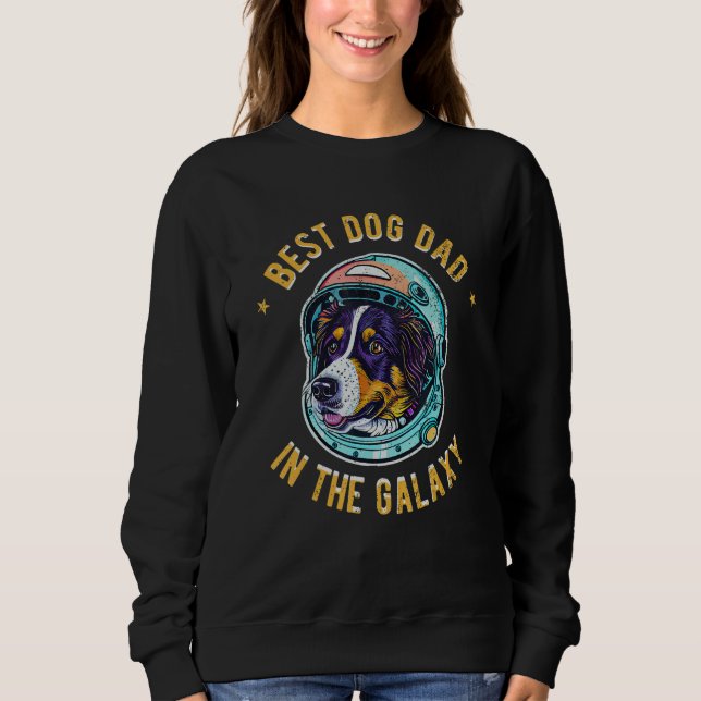 Moletom The Best Australian Shepherd Dad in the galaxy - A (Frente)