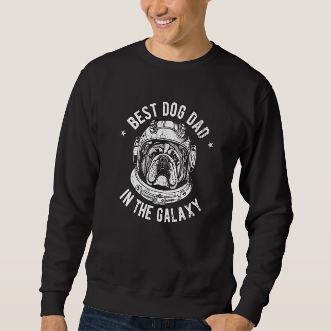 Moletom The Best English Bulldog Dad in the galaxy - Engli (Frente)