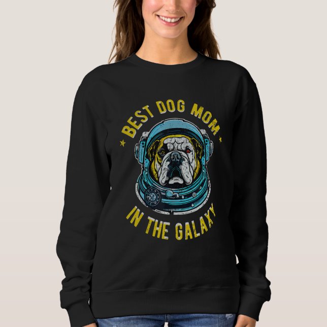 Moletom The Best English Bulldog Mom in the galaxy - Engli (Frente)