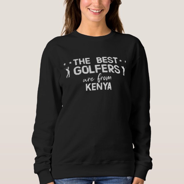 Moletom The best golfers are from Kenya (Frente)