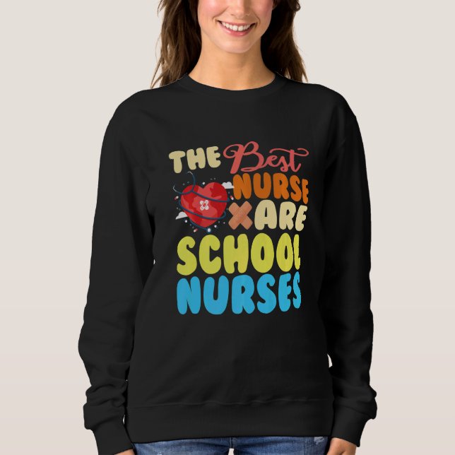 Moletom The best nurse are school nurse Premium (Frente)