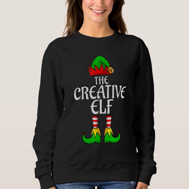 Moletom The Creative Elf Family Matching Group Christmas M (Frente)