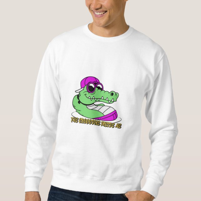 Moletom The Crocodile inside me | cute beautiful design (Frente)