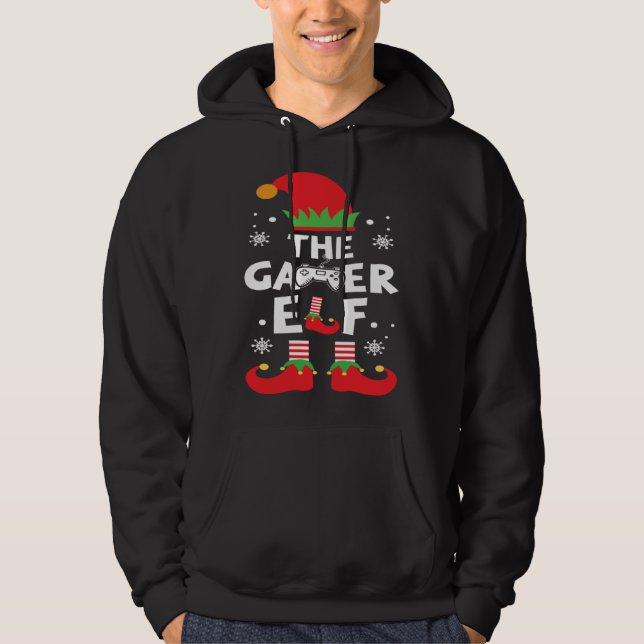 Moletom The Gamer Elf Clothing Holiday  Cool Christmas Gam (Frente)