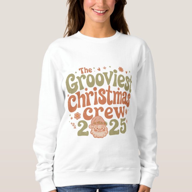 Moletom The Grooviest Christmas Crew 2025 (Frente)