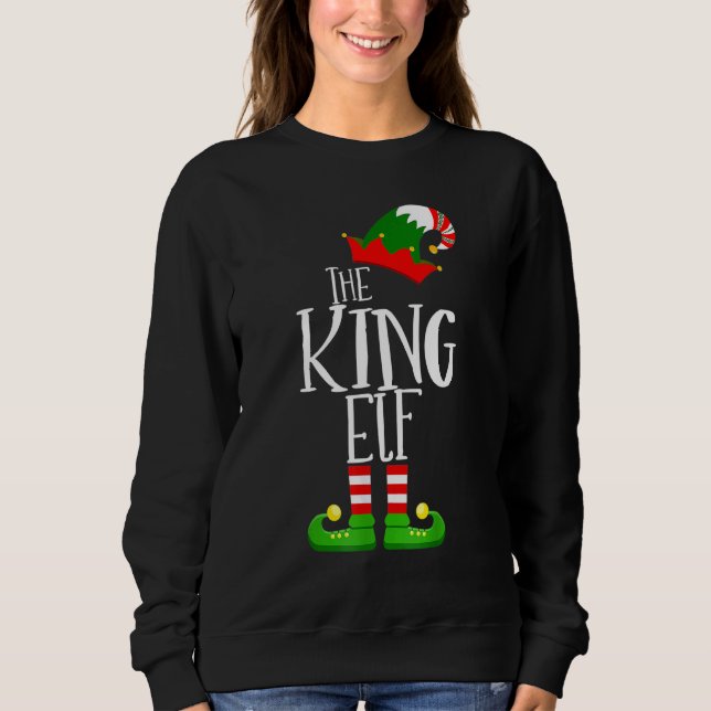 Moletom The King Elf Family Matching Group Christmas     (Frente)