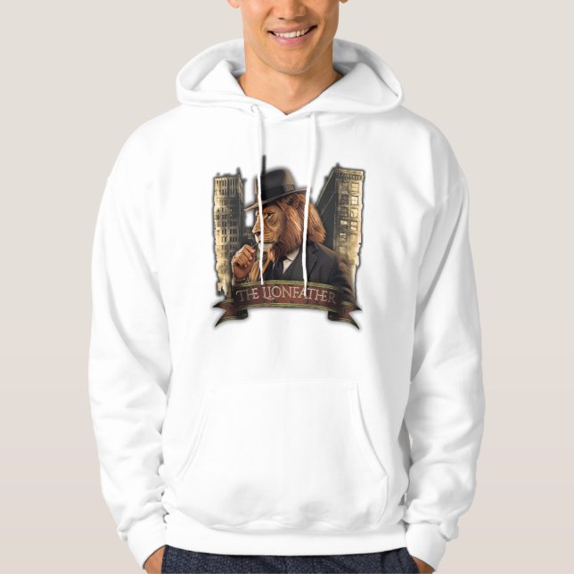 Moletom The Lionfather – Mafia Style Lion in Suit (Frente)