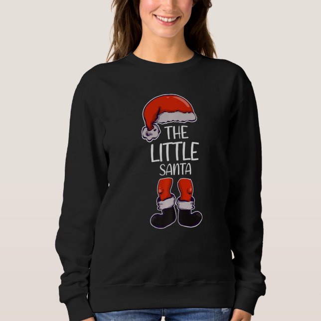 Moletom The Little Santa Christmas Matching Family Group S (Frente)