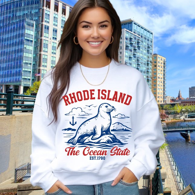 Moletom The Ocean State Seal – Rhode Island Gift (Criador carregado)