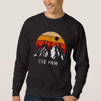 Moletom The Pnw Souvenir Retro Sunset Mountains