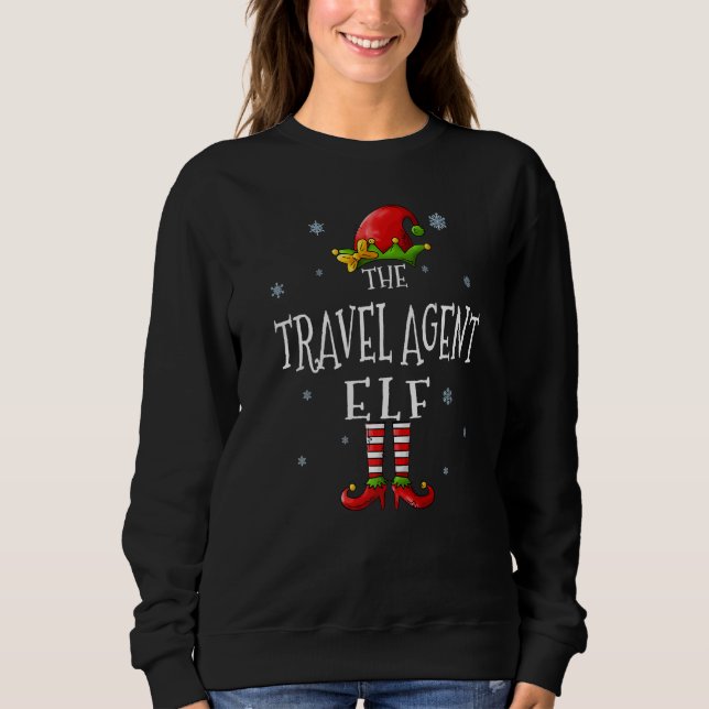 Moletom The Travel Agent Elf Squad  Groupe Matching Christ (Frente)