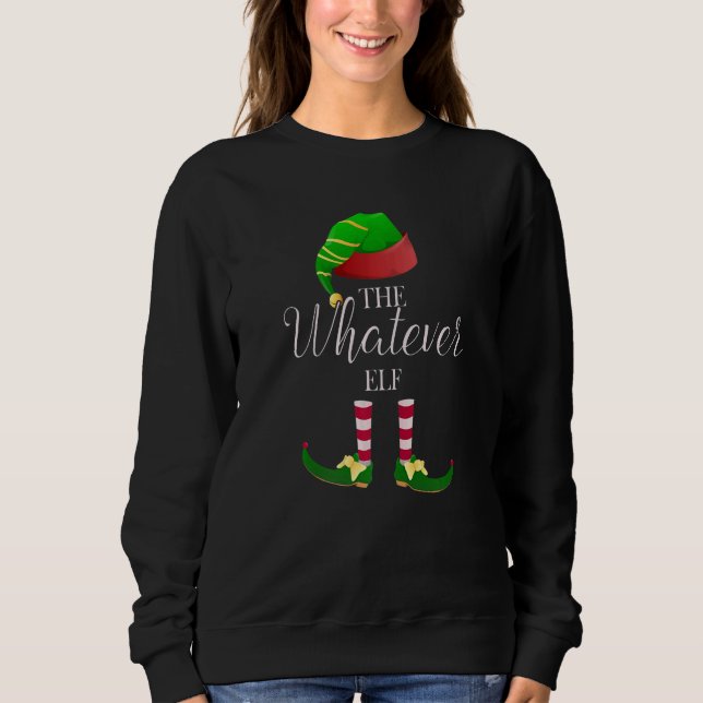 Moletom The Whatever Elf Cute  Christmas Family (Frente)