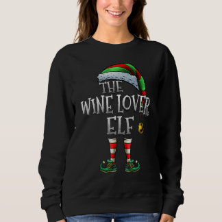 Moletom The Wine Lover Elf Matching Family Wine Lover Chri