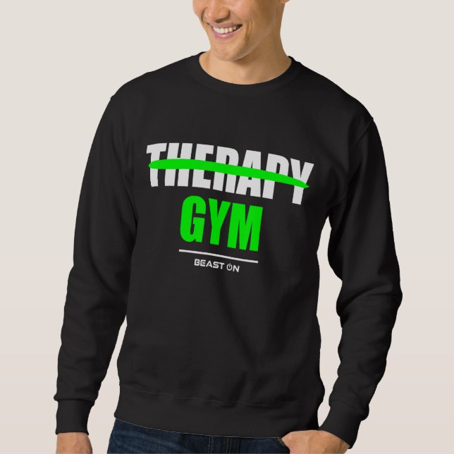Moletom Therapy is Gym Bodybuilding Gains Gym Fitness Work (Frente)