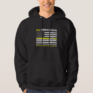 Moletom Thin Yellow Line 911 Dispatcher Raramente Visto, M