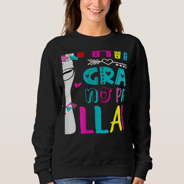 Moletom Third 3rd Grade Teacher No Prob Llama First Day Gi (Frente)