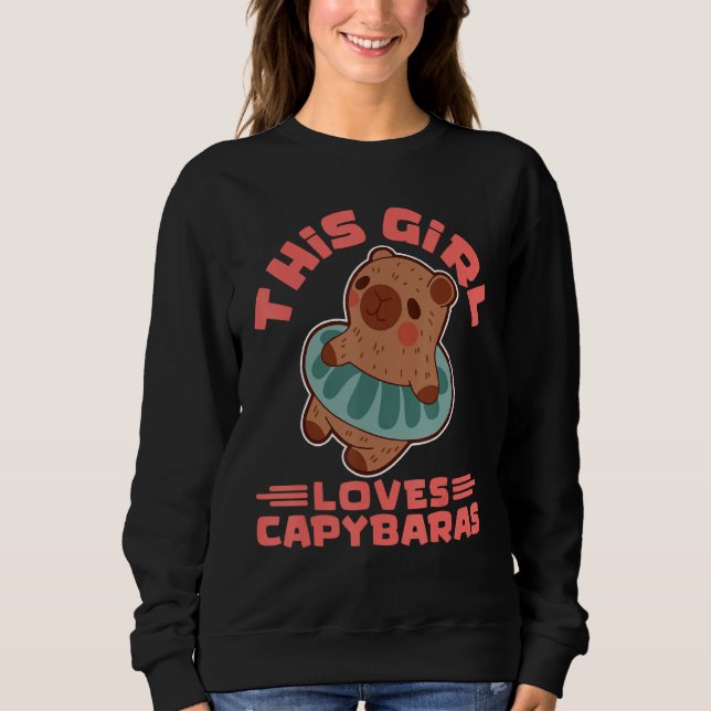 Moletom This Girl Loves Capybaras Rodent Animal Capybara (Frente)