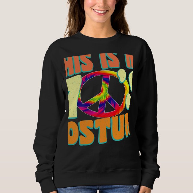 Moletom This is My 70s Costume Couples Halloween 1970s Hip (Frente)