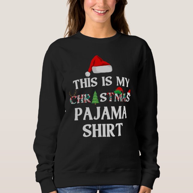 Moletom This is My Christmas Pajama   Christmas love (Frente)