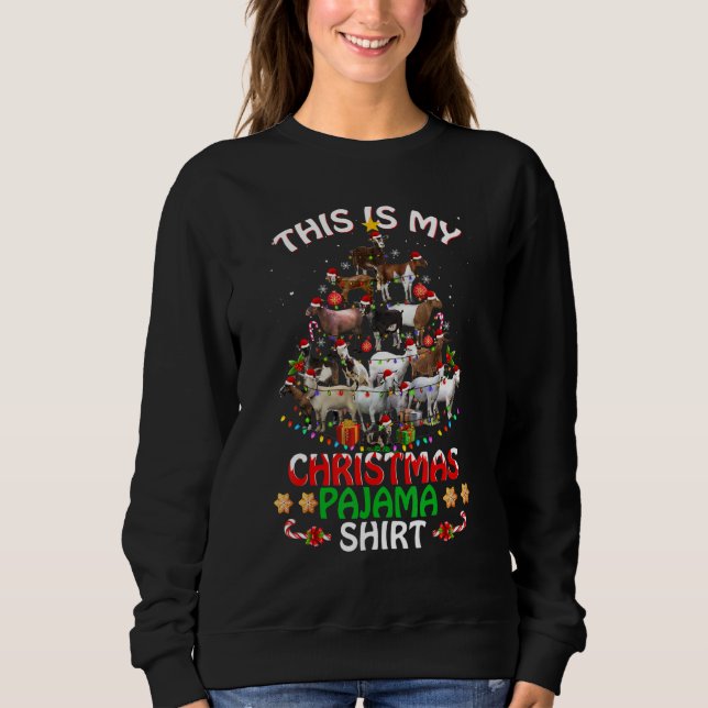 Moletom This Is My Christmas Pajama     Goats Tree   Holid (Frente)