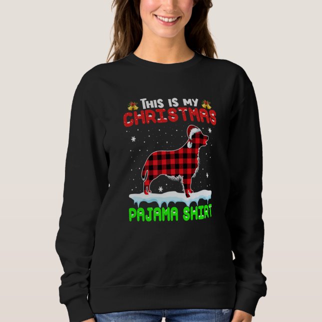 Moletom This Is My Christmas Pajama  Golden Retriever Dog (Frente)