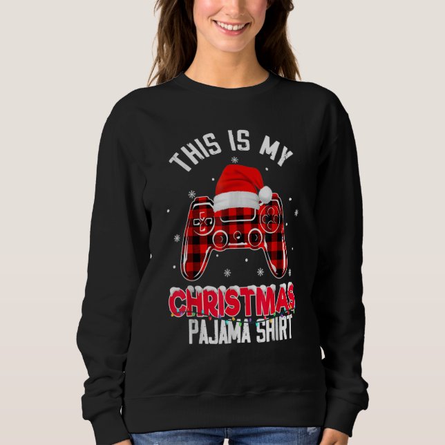 Moletom This Is My Christmas Pajama  Video Game Xmas 8 (Frente)