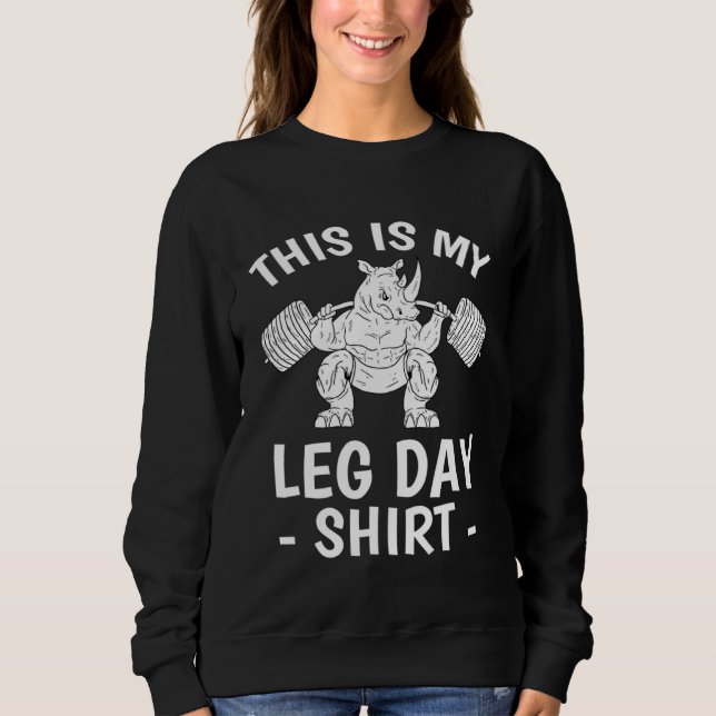 Moletom This Is My Leg Day Squat Weightlifting for Men Bod (Frente)